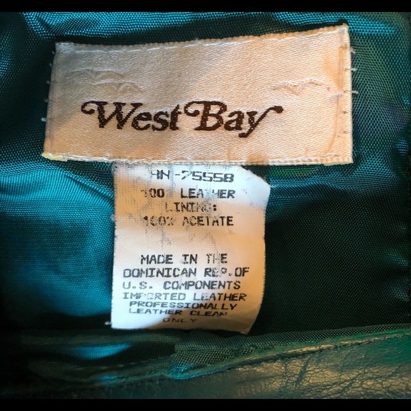 EMERAL GREEN Vintage Leather Skirt - Picture 11 of 11